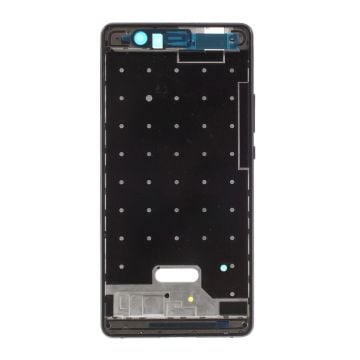 Huawei P9 Lite OEM front housing ramme plus ørestykke mesh reparation - Sort