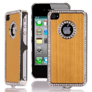 Jewel Silver Edge (guld) etui til iPhone 4/4S