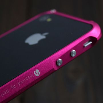 Demolition Aluminium Bumper til iPhone 4 (pink)