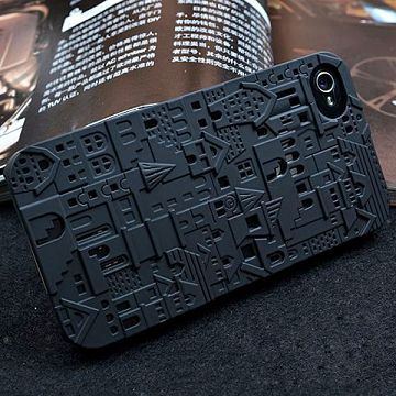 City 3D (Ultra lys Rosa) iPhone 4S-cover