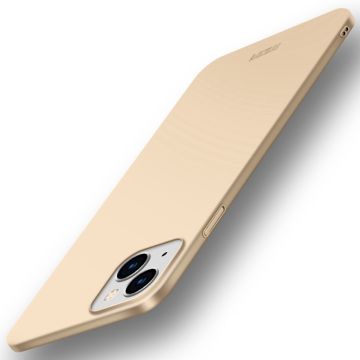 MOFI JK Bumpresistent Series-1 Shield iPhone 14 6.1 inch Slim Thin Matte Case Hard Bumpresistent Drop Resistant Back Cover med strop - Guld