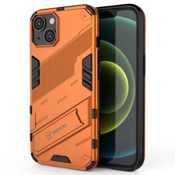 Stødsikkert hybridcover med et moderne touch til iPhone 14 - Orange