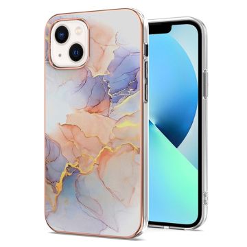 Marble design iPhone 14 cover - Mælkevej Marmor Hvid