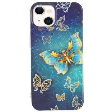 Marble design iPhone 14 cover - Sommerfugle