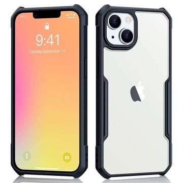 XUNDD iPhone 14 6,1 tommer Anti-ridse akryl og fleksibelt telefonetui Beskyttende bagcover Understøtter trådløs opladning