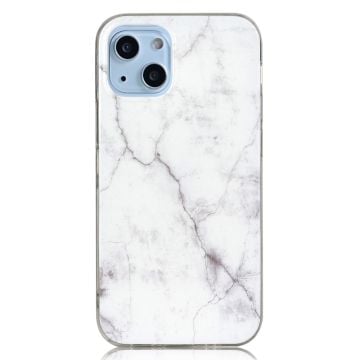 Marble design iPhone 14 cover - Hvid Marmor