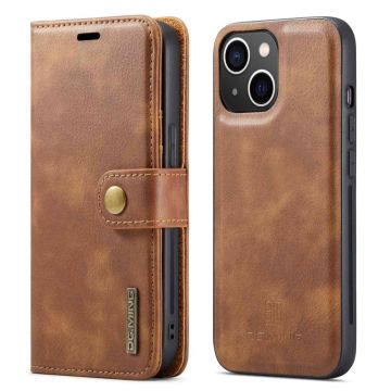 DG.MING iPhone 14 2-i-1 etui med pung - Brun