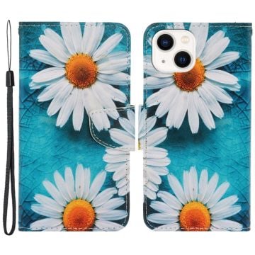 Wonderland iPhone 14 flip etui - Krysantemum