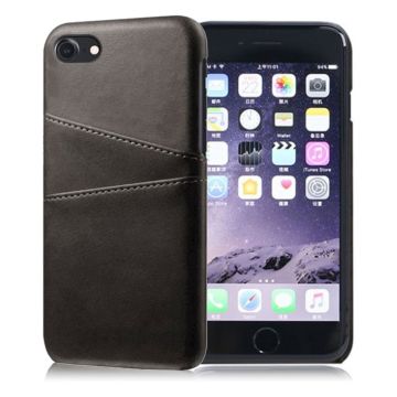 Etui til to kort - iPhone SE 2020 / 8 / 7 - Sort