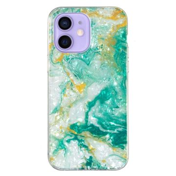 Marble design iPhone 12 Mini cover - Grøn Marmor