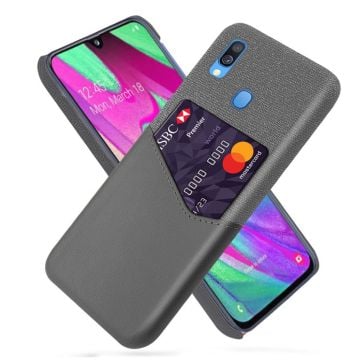 Bofink Samsung Galaxy A40 Card cover - Grå