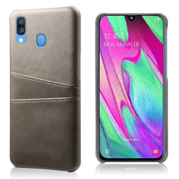 Dual Card cover - Samsung Galaxy A40 - Grå