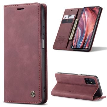 CaseMe Samsung Galaxy M51 vintage etui - Rød