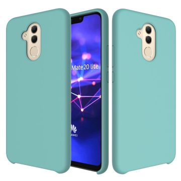 Huawei Mate 20 Lite flydende silikone etui - Cyan