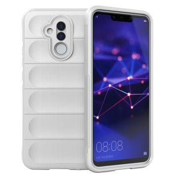 Blødt grebsformet cover til Huawei Mate 20 Lite - Hvid