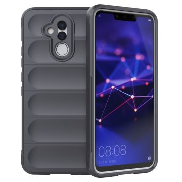 Blødt grebsformet cover til Huawei Mate 20 Lite - Sølv/Grå