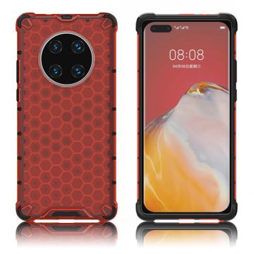 Bofink Honeycomb Huawei Mate 40 Pro Etui - Rød