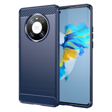 Carbon Flex Etui Huawei Mate 40e Pro / Mate 40 Pro 5g / 4g - Blå