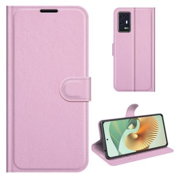 Classic Zte Axon 30 Pro 5g Flip Etui - Lyserød