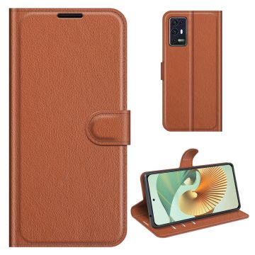 Classic Zte Axon 30 Pro 5g Flip Etui - Brun