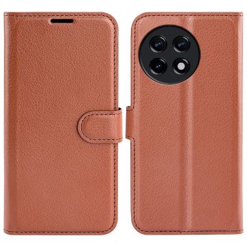 Klassisk OnePlus 11R / Ace 2 Flip Etui - Brun