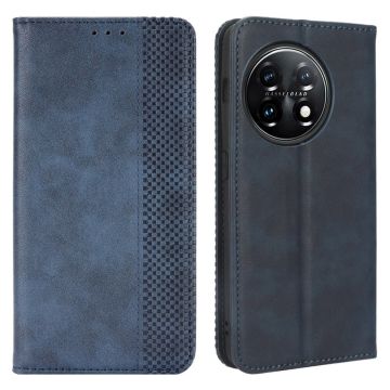 Bofink Vintage OnePlus 11R / Ace 2 Læder Etui - Blå