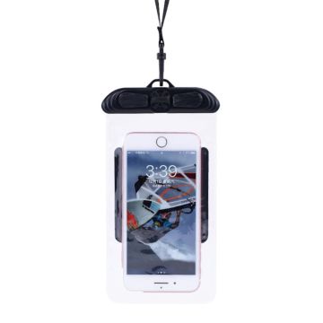 Universal waterproof pouch with lanyard for 5.2-6.4 inch smartphones - Black