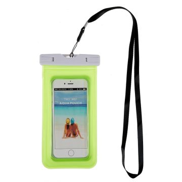 Universal waterproof bag with lanyard for 6-inch smartphone - Green