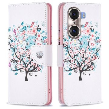 Wonderland Honor 60 Pro flip etui - Blomstertræ