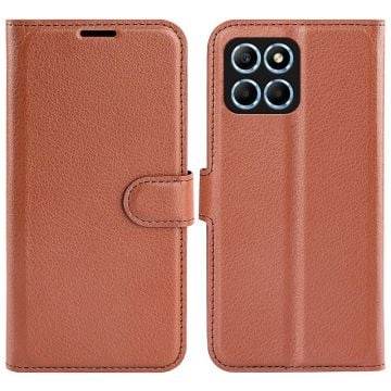 Klassisk Honor X8 Flip Etui - Brun