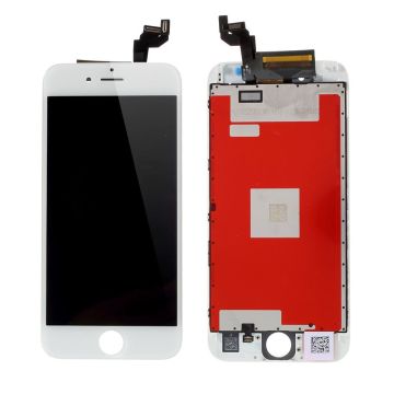 iPhone 6s 4,7 tommer LCD-skærm og digitaliseringsmontage + Ramme med små dele  (fremstillet af Kinesisk Producent) - Hvid