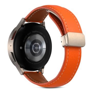 20mm Universal urrem i ægte læder - Orange