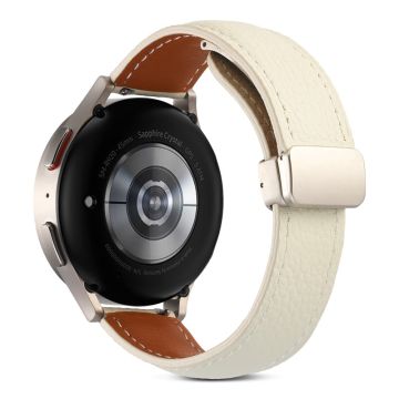 20mm Universal urrem i ægte læder - Beige