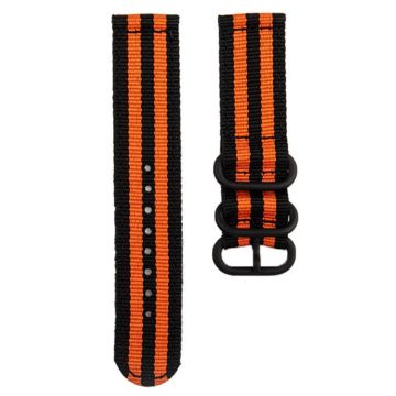 20 mm universal nylonstrop - Sort / Orange