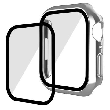 ENKAY Apple Watch (41mm) galvaniseringscover med hærdet glas - Sølv