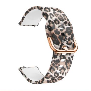 Universal urrem af silikone i moderigtigt design - Brun Leopard Print