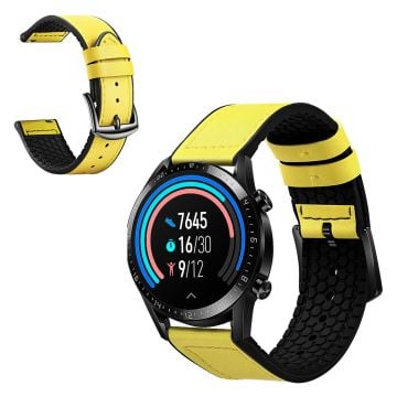 Huawei Watch GT 2 Pro simple læder rem - gul