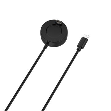 1 m Type-C opladerkabel med rund base til Garmin-ur