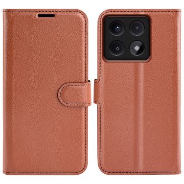 Klassisk Xiaomi 14T Pro flip etui - Brun