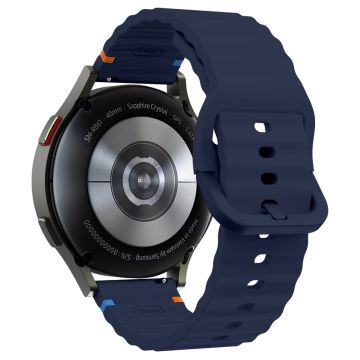 20 mm silikonerem Garminactive 5 / Garmin vivoactive 5 / Venu Sq Wave Design-urrem - Midnatsblå