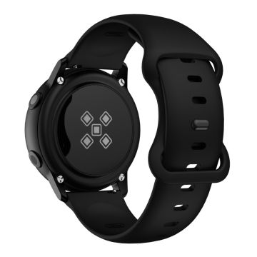 KALEBOL KLB-HDKGJ-001 Samsung Galaxy Watch 22mm silikonearmbånd med sommerfuglespænde - Sort