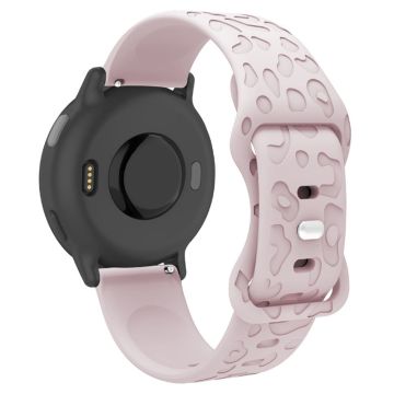 Garmin Venu 2 Plus / vivoactive 5 20 mm silikoneurrem Leopard Texture Justerbar rem - Lyserød