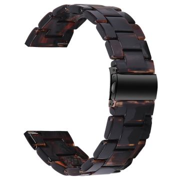 FITVII Waterproof Watch Strap Replacement Resin Watch Band - Dark Brown