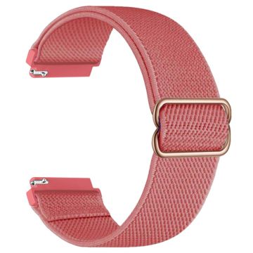 Samsung Galaxy Watch3 45mm / Huawei Watch GT 4 46mm Nylon Watch Band 22mm Replacement Strap - Rose