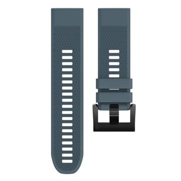 KALEBOL KLB-SJLWGJ-001 Garmin Fenix 7X / Fenix 7X Pro Watch Band 26mm Triangular Diamond Pattern Silicone Strap - Marine Blå