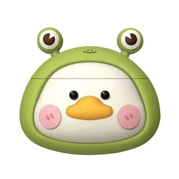 Lenovo LP19 Cartoon Bluetooth Earphone Case Soft Silicone Protective Cover - Frog-eyed Duck