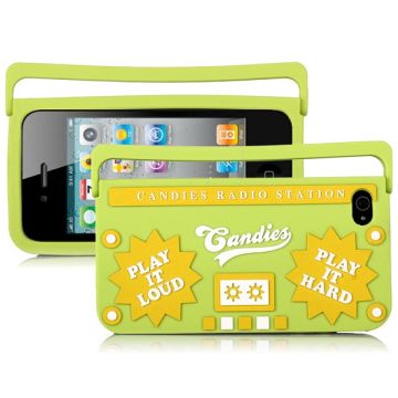 Ghetto Blaster (orange) iPhone 4/4S-cover