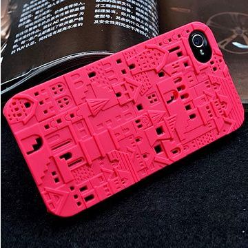 City 3D (Ultra lys Rosa) iPhone 4S-cover