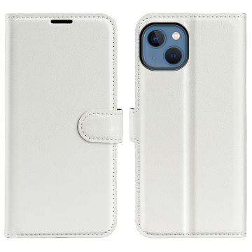 Klassisk iPhone 14 flip etui - Hvid