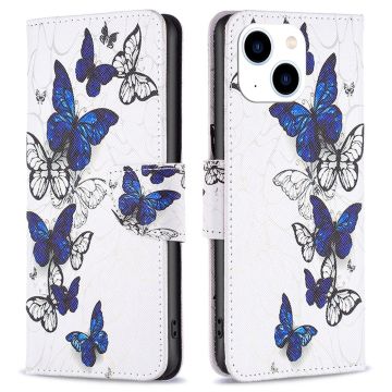 Wonderland iPhone 14 flip etui - Sommerfugle